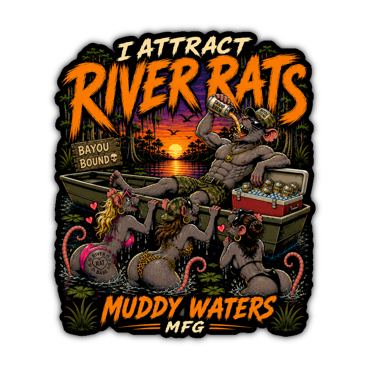 River Rat Sticker